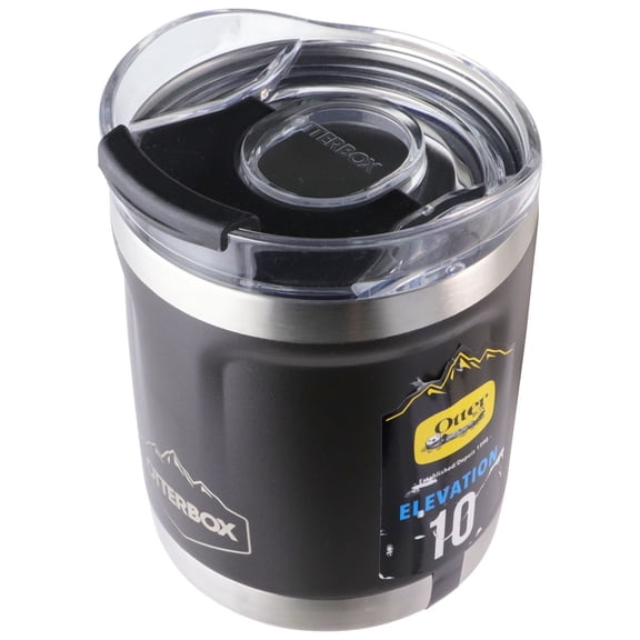 OtterBox Elevation Tumbler with Closed Lid - 10oz Silver Panther (Black)