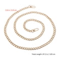thumbnail image 4 of Bag Iron Flat Chain Handbag Chains Metal Purse Straps Shoulder Cross Body Replacement Straps with Buckles (Gold), 4 of 8