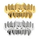 thumbnail image 1 of 2 Piezas Chapado en Oro Brillante Inferior Tapa Halloween Cosplay Joyería Plata Tono Dorado Yuyangstore Gorra con dientes de oro de 18k de Hip Hop, 1 of 8