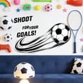 thumbnail image 4 of Soccer Theme Wall Decal For Bedroom Living Room Sports Home Wall Decoration Shoot For Your Goals 1 Set Of Stickers, 4 of 7