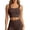 Coffee, variant on Lightweight Fixed Strap Yoga Bra For High Fitness And Training Breathable Supportive Wireless Athletic Top For Running And Workouts Crop Sports Bra Girls