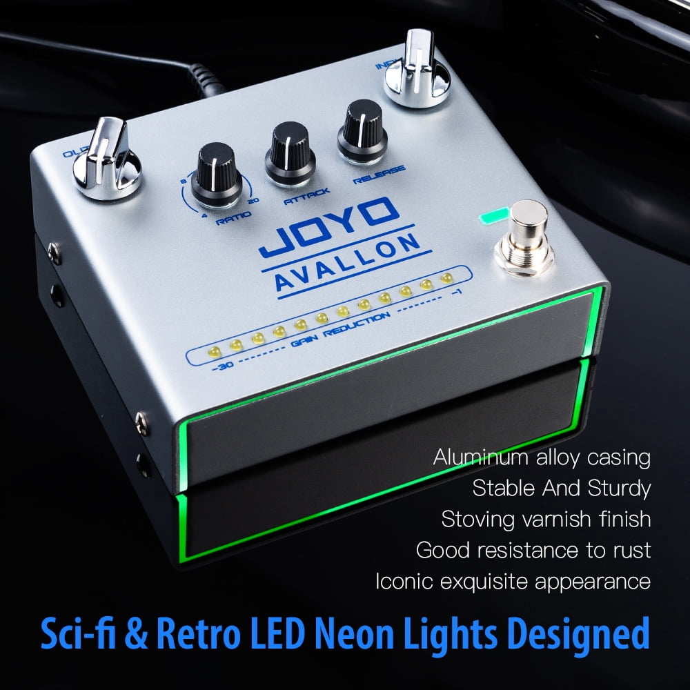 JOYO R-19 Compressor Guitar Pedal Dynamic Feedback True Bypass Electric Guitar Bass
