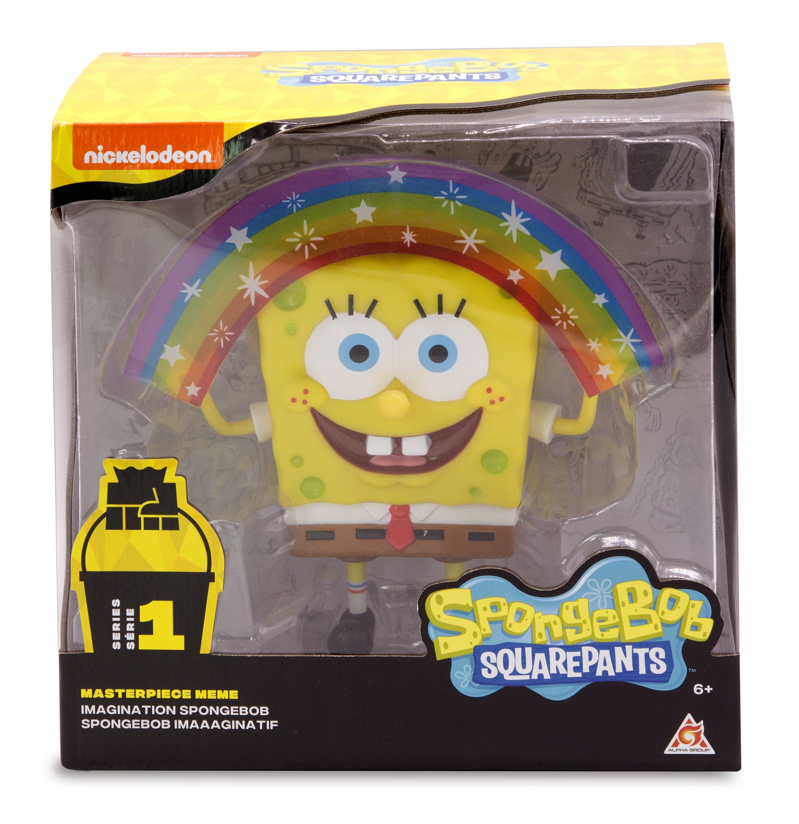 Alpha Group Spongebob Squarepants Masterpiece Memes Collection Tired Blue Standard US691007 Yellow