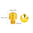 thumbnail image 2 of Unique Bargains 2pcs 10mm Motorbike Motorcycle Mirror Hole Plug Reverse Screw Orange Universal, 2 of 6