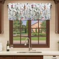 thumbnail image 6 of Spring Floral Curtain Valances for Windows, Kitchen Valance Window Treatments Panel 2 Pack, Watercolor Botanical Flowers Butterfly Rod Pocket Short Curtains for Bathroom Bedroom 54 x 18 Inch, 6 of 8
