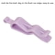 thumbnail image 4 of Clip de basura Uxcell, clips para bolsas de basura de cocina, abrazadera de cubo de basura morado, paquete de 18, 4 of 5