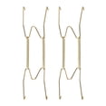 thumbnail image 1 of Unique Bargains Plate Hanger, 10' W Type Zinc Plated Invisible Wall Decorative Hooks, 2 Pcs, 1 of 3