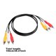 thumbnail image 3 of Cable de extensión de audio y video compuesto de 3 RCA a 3 RCA, cable AV, amarillo, rojo y blanco, cable de carga tipo C para Android, 3 pies, 6 pies, lote de parches, 25 más largo, 10 pantallas, 3 of 8