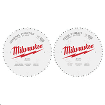 Milwaukee Tool Circular Saw Two-Pack Wood Cutting Blades 10" 40T   60T