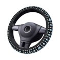 thumbnail image 3 of Pattern Of Paws Blue Paw Auto Car Steering Wheel Cover Dog Animal Dogs Universal 14.5-15h Steering Wheel Protector for Sedan, 3 of 4