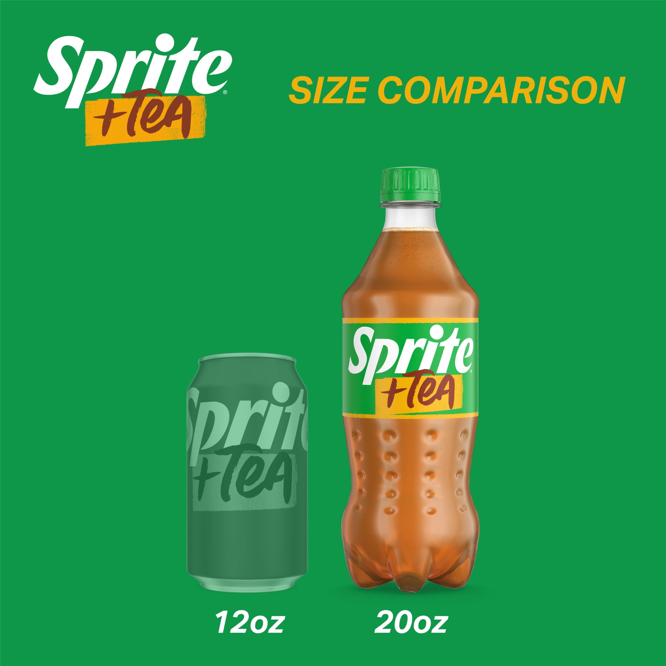 Sprite + Tea, Lemon-Lime Soda with Tea Flavor, 20 oz bottle