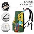 thumbnail image 4 of La Tropa Goofy-theme Backpack, Campus style schoolbag Bookbag with Adjustable Shoulder Straps And Large Zip Compartment, Unisex Travel Bags.42x30x15cm, 4 of 6