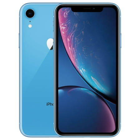 Restored Apple iPhone XR, 128 GB, Blue - Fully Unlocked - GSM and CDMA compatible (Refurbished)