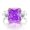 Purple, variant on Zircon Eternity Radiant Cut Engagement Rings for Women S925 Sterling Silver Rings for Women 8*10mm Zircon Stylish Women Wedding Bands Hypoallergenic Personalized Promise Rings