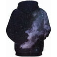 thumbnail image 3 of Brythos Hoodies,Immersive 3D Galaxy Print Graphic Hoodies,Relaxed Unisex Versatile Fit Hoodies for Women,Multicolor,Xl, 3 of 5