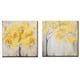 thumbnail image 1 of Lienzo arte de pared 2 uds flores amarillas UHUSE decoración del hogar, 1 of 9