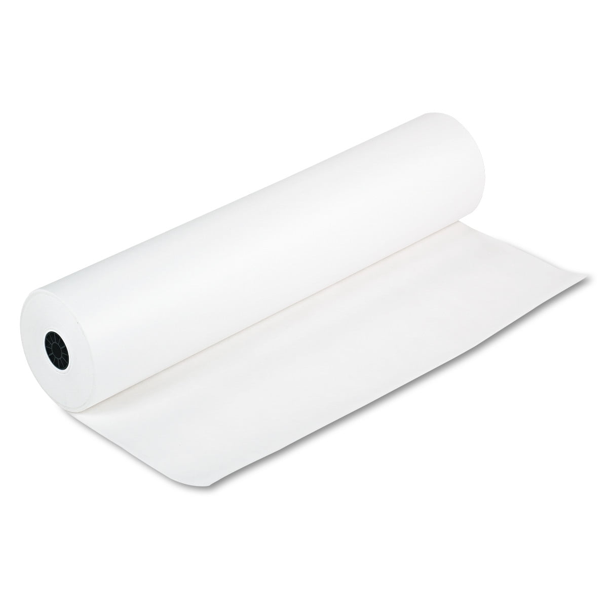 36 Inches x 1000 Feet 50 lbs School Smart Kraft Wrapping Paper Roll White 