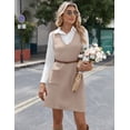 thumbnail image 5 of Zeagoo Fall Dresses for Women 2025 Sleeveless Leopard Vest Dresses with Pockets V Neck Knit Sweater Vest Dress Business Casual Pullover Sweater, 5 of 6