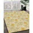 thumbnail image 3 of Ahgly Company Machine Washable Indoor Round Transitional Sun Yellow Area Rugs, 8' Round, 3 of 7
