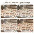 thumbnail image 7 of ODIKA 6'x9' Washable Area Rug Easy Care, Non-Shedding, Cream Floral Elegance with Autumnal Accents Intricate Leaf and Blossom Vintage for Queen Size Bedroom Under Bed Master Suite, 7 of 7