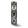 thumbnail image 3 of Edward Mirell Black Ti & Sterling Silver Satin Infinity Ring Size 10.5, 3 of 4