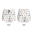 thumbnail image 2 of JUNZAN Color Ships Print Women's Athletic Gym Running Shorts with Phone Pockets - Workout Shorts-X-Large, 2 of 5