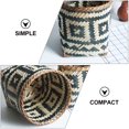 thumbnail image 4 of Cesta de bambú de 1 PC Cesta de desecho para el hogar Cesta de almacenamiento creativo de almacenamiento, 4 of 5
