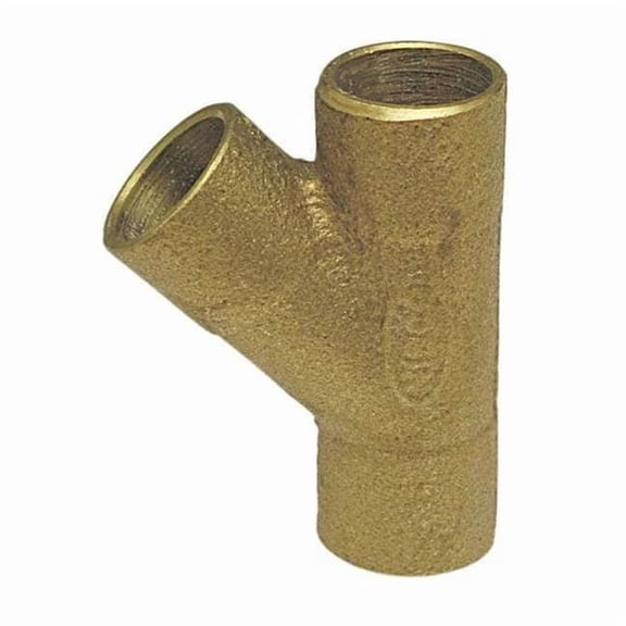 Nibco Wye,45 Deg.,LL Cast Bronze,1/2",CxCxC 749-LF 1/2