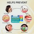 thumbnail image 2 of 120 interdental brushes, suitable for orthodontic brush hair cleaner, 360° bendable, for cleaning between teeth (yellow, slightly tight teeth), 2 of 4
