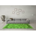 thumbnail image 3 of Ahgly Company Indoor Round Oriental Green Traditional Area Rugs, 7' Round, 3 of 4