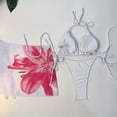 thumbnail image 4 of BRGZLK Womens Bikini Sets 3 Piece Swimsuits Fashion Split High Waisted Tight-Fitting Bathing Suit, 4 of 6