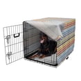 thumbnail image 5 of Chevron Dog Crate Cover, Chevron Pattern Easter Day Inspired Zigzag Colorful Design Retro Style Illustration, Easy to Use Pet Kennel Cover Small Dogs Puppies Kittens, 7 Sizes, Multicolor, by Ambesonne, 5 of 6