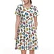 thumbnail image 1 of Balery Colorful Numbers Vestidos sueltos de manga corta para mujer, vestidos de verano 2025, vestidos casuales de corte A con vuelo., 1 of 6