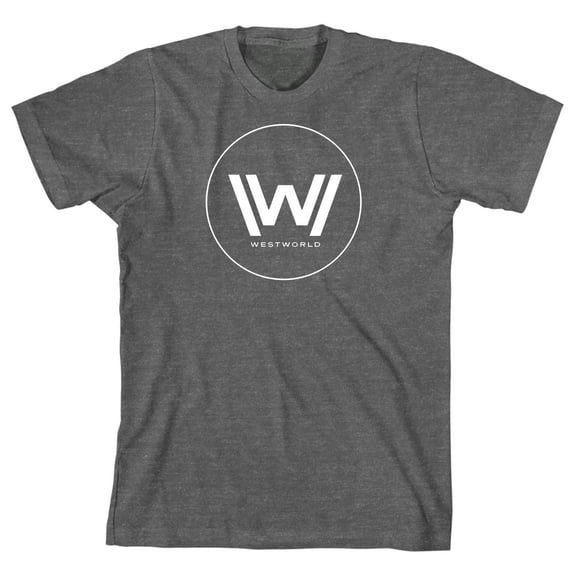 Westworld Show Logo Men's Charcoal Graphic Tee-S