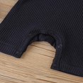 thumbnail image 4 of Baby Girl Boy Solid Romper Short Sleeve Jumpsuit Button Cotton Clothing, 4 of 6