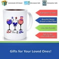 thumbnail image 2 of Red Wine Blue Mug, Red White Blue, Patriotic Wine Glasses, American Flag, July 4th Party Gift, Wine Lovers Mug, Independence Day, Ceramic Novelty Coffee Mug, Tea Cup, Gift Present For Bi, 2 of 2