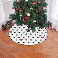 thumbnail image 2 of FMSHPON Geometric Polka Dots Heart Xmas Christmas Tree Skirt Stand Mat for Holiday Party Decoration Indoor Outdoor 36 inches, 2 of 3