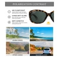 thumbnail image 3 of KALIYADI Oversized Polarized Sunglasses for Women Vintage Lady UV Protection Driving Sun Glasses, 3 of 7