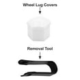 thumbnail image 3 of Unique Bargains 20 pcs 17mm for White Plastic Wheel Lug Nut Bolt Cover Caps with Removal Tool for Car, 3 of 6