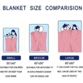 thumbnail image 3 of HAHDAXIA Qazyyi Usagi Blanket Rabbit Moon Pattern Throw Blanket Bedding Room Decor Flannel Blankets for Bed Sofa 80"x60", 3 of 7