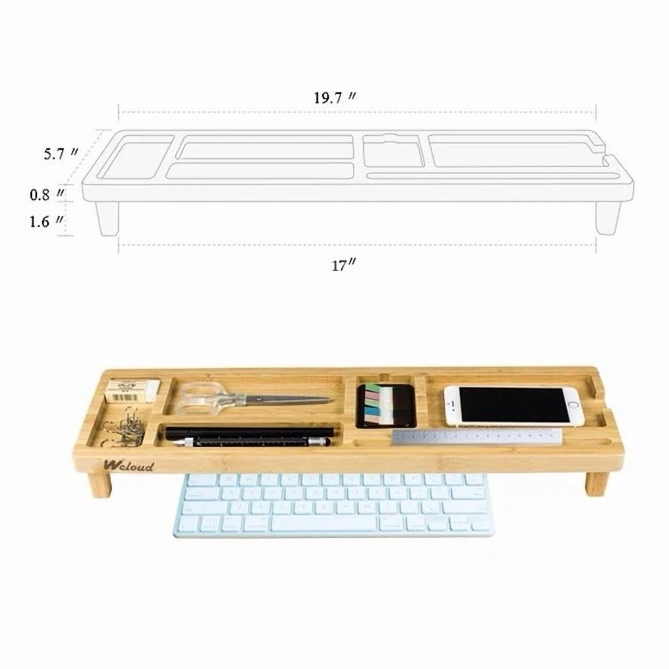 Bamboo Desktop Organizer – Sleek & Functional Desk Tray For Office Essentials