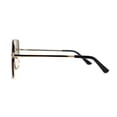 thumbnail image 3 of Womens Rhinestone Rimless Rectangular Mod Butterfly Sunglasses Gold Green, 3 of 4