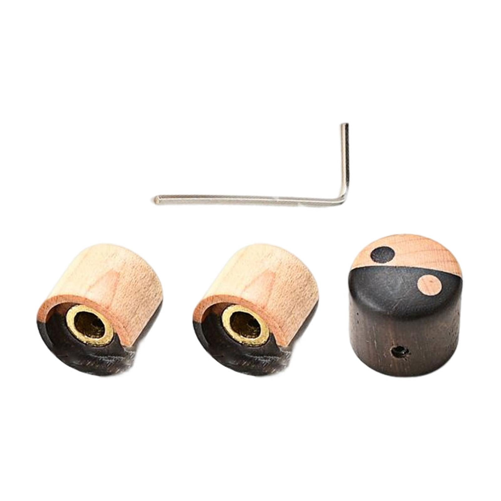 LeeQinersw #3x Wooden Bass Speed Controls with Screwdriver Volume Timbre Knobs for everyday A