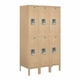 thumbnail image 3 of 12" Wide Double Tier Standard Metal Locker - 3 Wide - 5 Feet High - 18 Inches Deep - Tan - Unassembled, 3 of 4