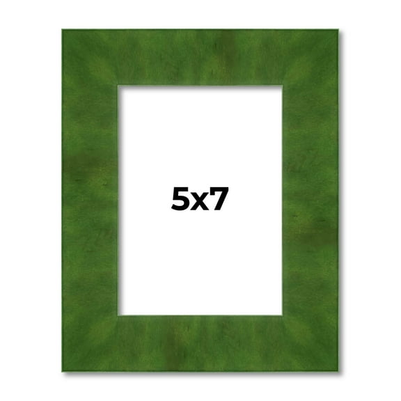 5x7 Frame Green Burl Solid Wood Picture Frame | 1.75 Inches Moulding Width | Interior Frame Depth