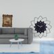 thumbnail image 2 of Marco de fotos floral tallado a mano y reloj de pared acrílico con forma de flor, soporte para cuadros antiguo, reloj colgante silencioso decorativo p, 2 of 8
