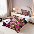 thumbnail image 3 of Erosebridal 8 Ball Twin Sheets Leopard Bedding, Tan Leopard 3-Piece (1 Flat Sheet, 1 Fitted Sheet and 1 Pillowcase), 3 of 6