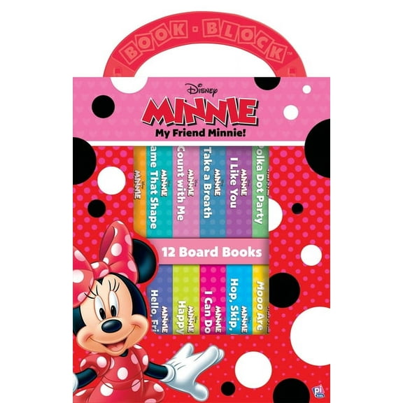 Disney - My Friend Minnie Mouse - My First Library 12 Board Book Block Set - PI Kids