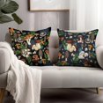 thumbnail image 5 of Mushroom Pillow Covers 18x18 Set of 2 Green Plant Throw Pillow Cases Spring Summer Rustic Decorative Outdoor Pillowcase Cushion Cover Cute Aesthetic Pillow Protector for Sofa Couch Bed, 5 of 6