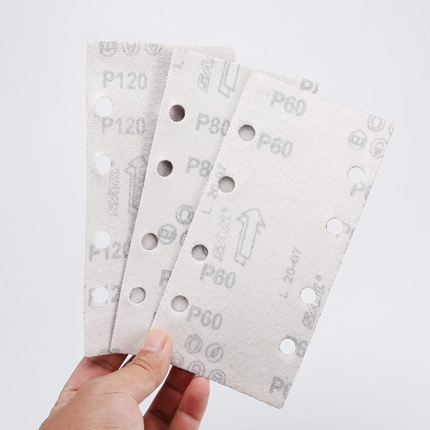 100 Piezas De Papel De Lija Autoadhesivo De 8 Pulgadas, Papel De Lija De óxido De Aluminio Sin